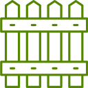 Fence icon green